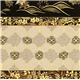 schwarzer Robert Kaufman Stoff mit Asia Blumen & Bord�re 3