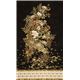 schwarzer Robert Kaufman Stoff mit Asia Blumen & Bord�re 4