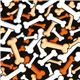 black Timeless Treasures bones fabric from the USA 1