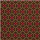 black designer fabric with red gold flower ornaments 2