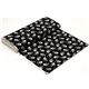 black designer fabric with retro skulls from the USA 3