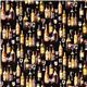 schwarzer Designer Stoff mit Wein Flasche Glas 2
