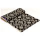 schwarzer echino Canvas Stoff Gothic Leopard & Ornament 3