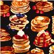 black pancakes fabric by Timeless Treasures from the USA 1