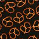 black pretzels fabric by Timeless Treasures from the USA 1
