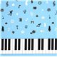 blue Japanese fabric Alice in Wonderland piano 1