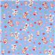 blue Japanese fabric bunny doggy strawberry flowers 2