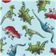 blue Michael Miller fabric dinosaurs dinos 1