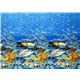 blue Michael Miller fabric with fish in the ocean reef 2