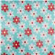 blue Michael Miller premium laminate fabric flowers 2