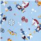 blauer Peter Pan Kokka Oxfordstoff Märchen aus Japan 1