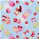 blauer Canvas Stoff Makronen Bären Japan kawaii 1