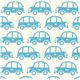 blue cars fabric for boys Kokka Japan 1