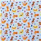 blue cat fabric with mouse fish wool de Robert Kaufman 2