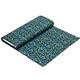 blue designer fabric with peacocks fan & gold embellishments 3