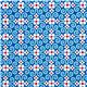 blue flower organic fabric white petals by Robert Kaufman 2