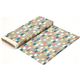 blue grey birch organic fabric with colourful suitcases 3