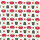 blue sewing equipment fabric by Robert Kaufman USA 2