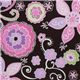 brown Michael Miller fabric Boho Blossom lilac flower 1