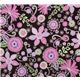 brown Michael Miller fabric Boho Blossom lilac flower 2