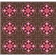 brown Michael Miller fabric pink tiles Temple Tiles 1
