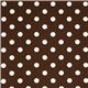brauner Michael Miller Stoff mit wei�en Polka Punkten  2
