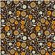 brown Riley Blake fabric with flowers and paisley 2