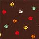 brown animal paws fabric by Robert Kaufman 1