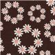 brauner Gänseblümchen Stoff USA Designer Robert Kaufman 1