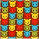 brown fabric with colourful tigers de Robert Kaufman 2