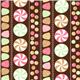 brown fabric with sweets by Robert Kaufman 1