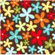 brown flannel fabric with little flowers by Robert Kaufman 1