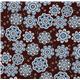 brown flower fabric with ornaments by Robert Kaufman 2