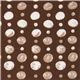 brown monaluna organic fabric with dots USA 1