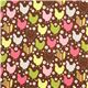 brown organic fabric chicken & flower par Robert Kaufman 2