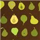 brown pear fruit fabric by Robert Kaufman 1