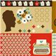 Canvas Retro Stoff Schreibmaschine & Blumen von Kokka 1