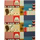 Canvas Retro Stoff Schreibmaschine & Blumen von Kokka 3