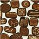 chocolate praline fabric par Robert Kaufman 1