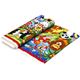 farbiger Designer Stoff mit lustigen Zoo Tieren 3