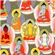 colourful Buddha fabric by Alexander Henry from the USA 1