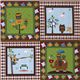 colourful Riley Blake panel fabric kawaii owls 1