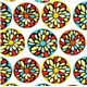 colourful flower fabric by Robert Kaufman 1