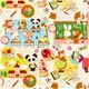 colourful kawaii animal fabric in School par Cosmo du Japon1