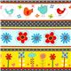 colourful stripes flannel fabric bird flower Robert Kaufman 2