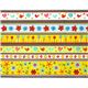 colourful stripes flannel fabric bird flower Robert Kaufman 3