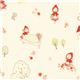 cream Little Red Riding Hood fairy tale knit fabric by Cosmo 1