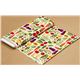 cream Timeless Treasures fabric with colourful vegetable USA 3