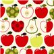 cream apples and pears fabric by Timeless Treasures USA 1