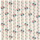 creme birch Bio-Stoff mit Blumenstiele koralle aus USA 2